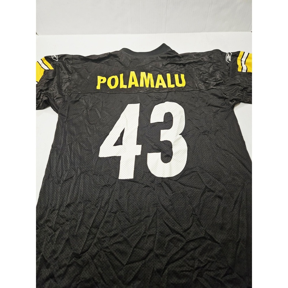 Size L - Women's Reebok NFL Steelers Jersey #43 Troy Polamalu - Picture 6 of 7